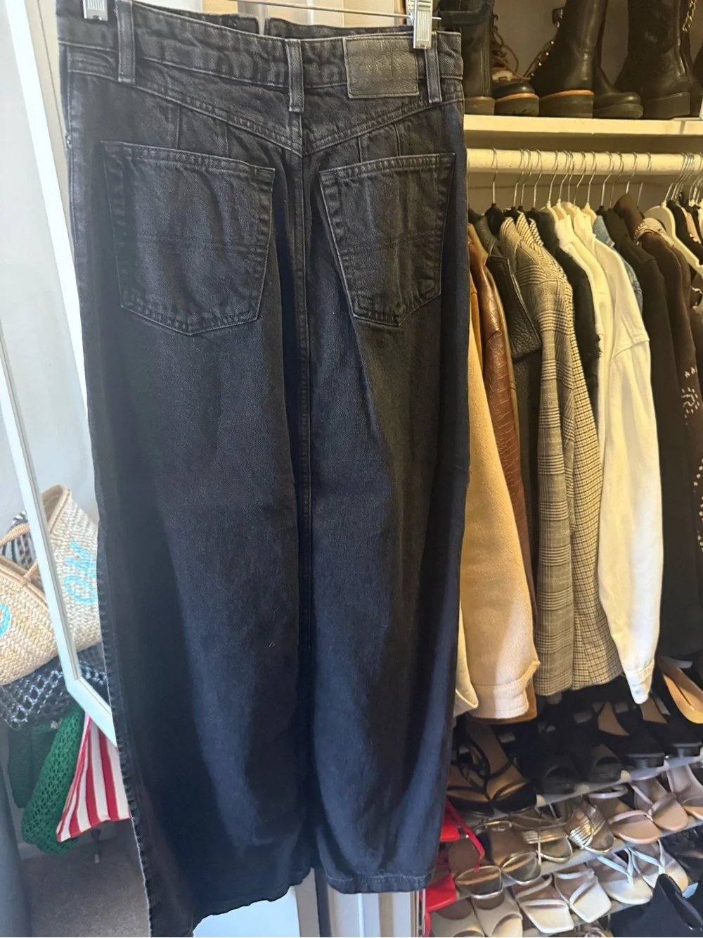 Women’s Black Denim Jeans Skirt